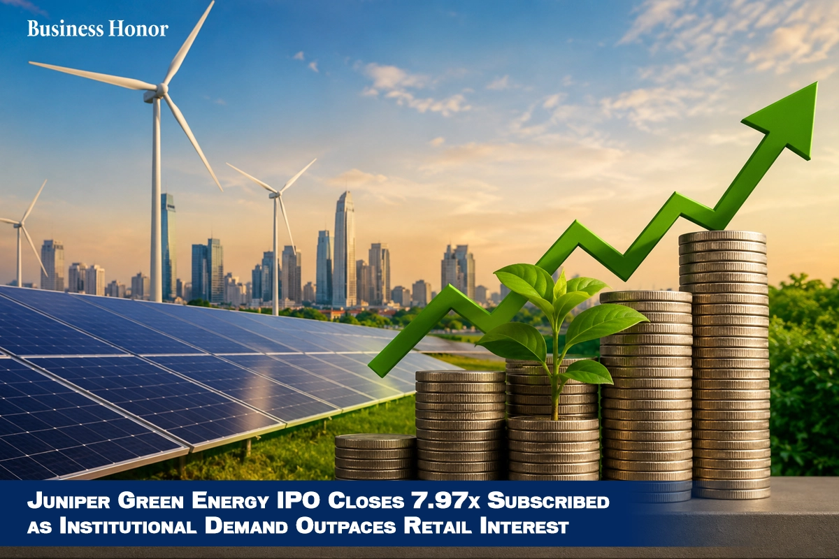 Juniper Green Energy IPO Closes 7.97x Subscribed as Institutional Demand Outpaces Retail Interest